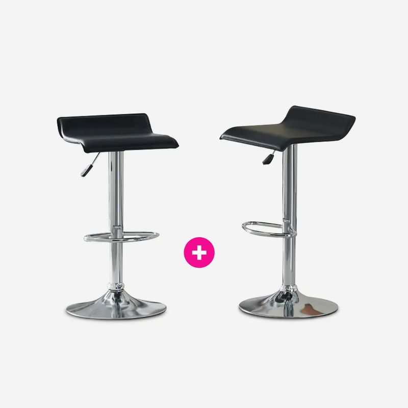CB008337 - COMBO 2 SILLA DE BAR NEGRO AD-BS2502