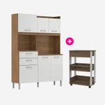 CB008344 - COMBO KIT DE COCINA ALMENDRA+ MUEBLE AUXILIAR