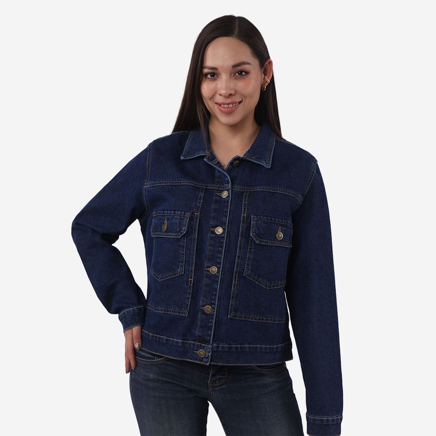 Casaca Denim Mujer Essence Esaid