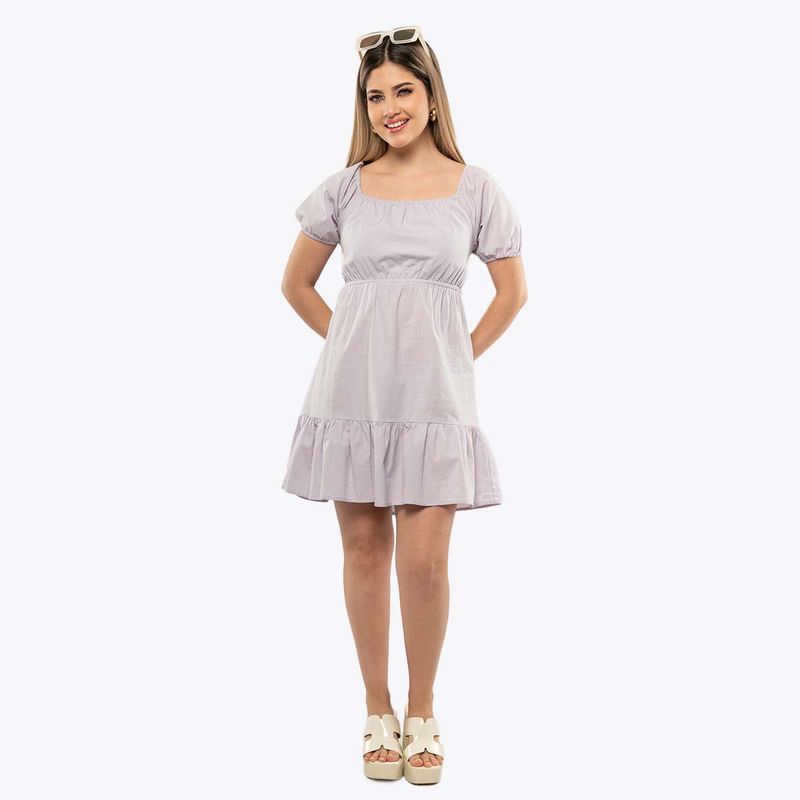 ONE STEP VESTIDO M/C C-CUADRAD SHEYLA SM LILA NEBLINA-IMAGEN-1
